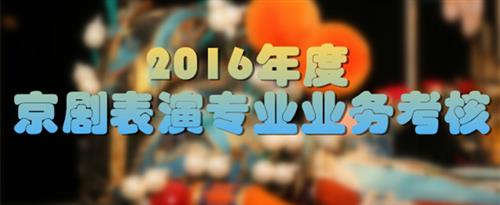 驴阴茎能插进女人的阴道吗国家京剧院2016年度京剧表演专业业务考...